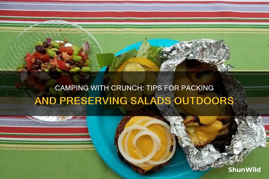 how to bring salad camping