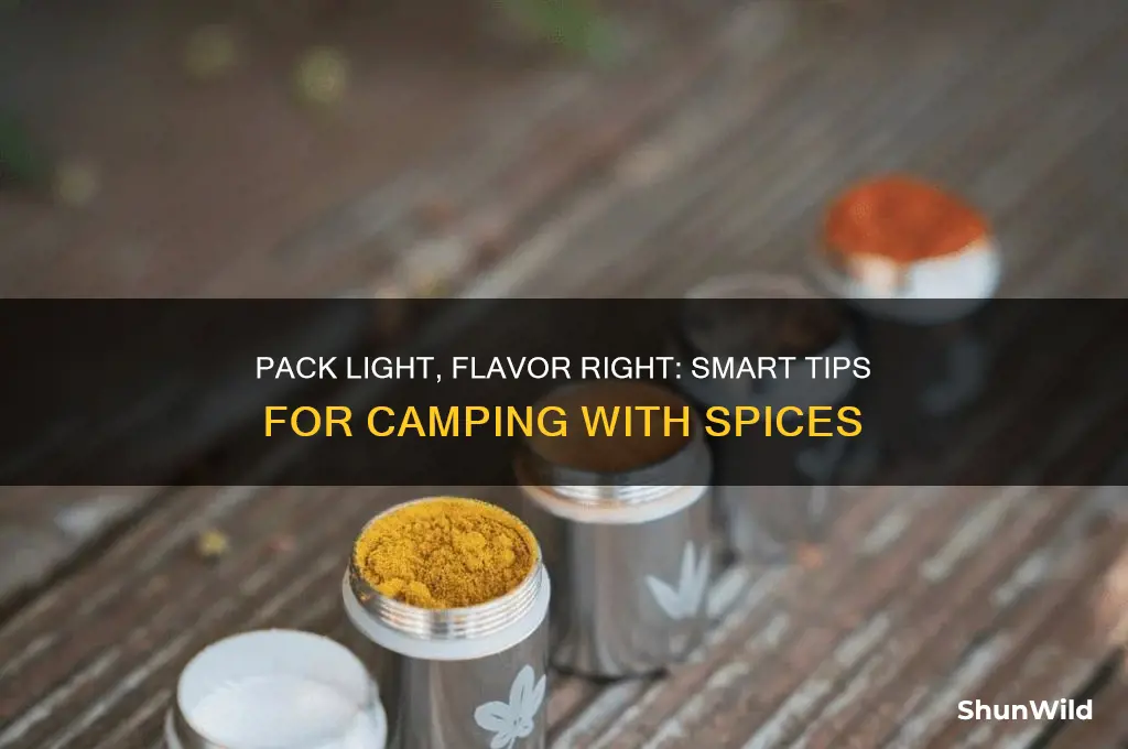 how to bring spices camping