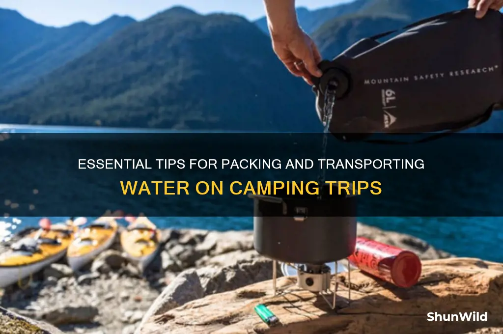 how to bring water camping