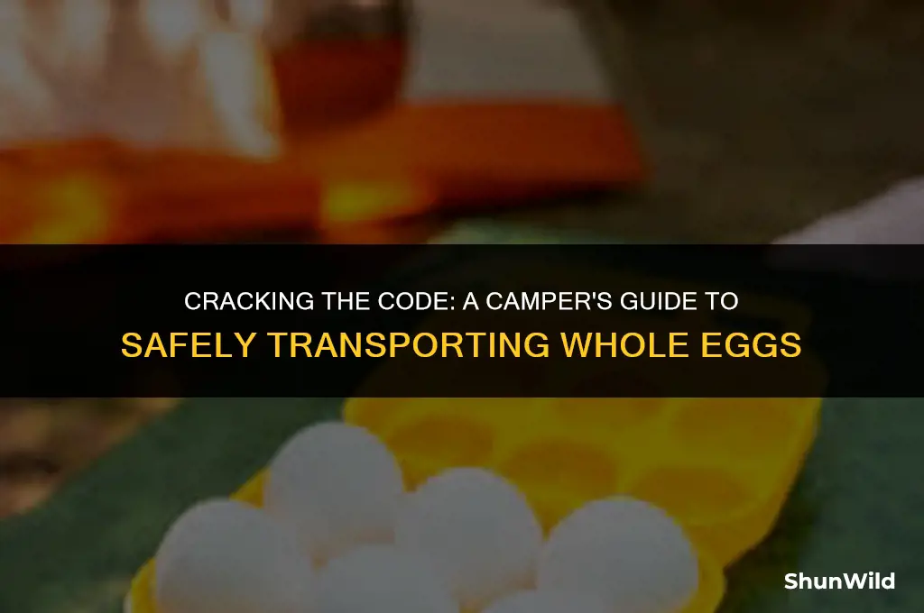 how to bring whole eggs camping