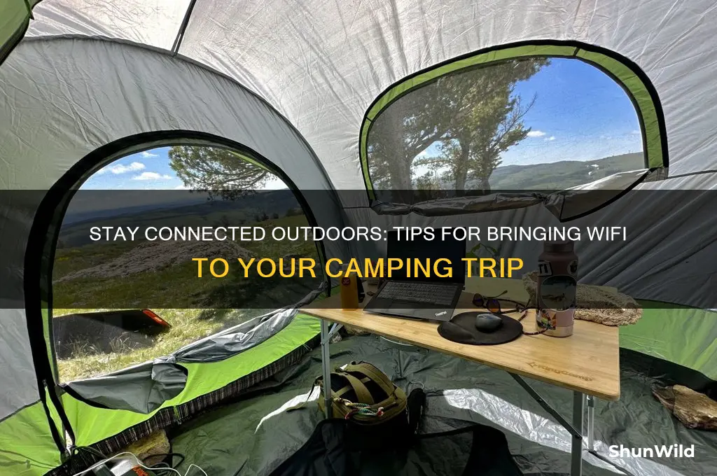 how to bring wifi camping