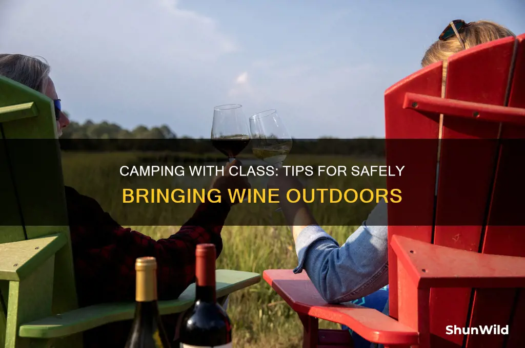 how to bring wine camping