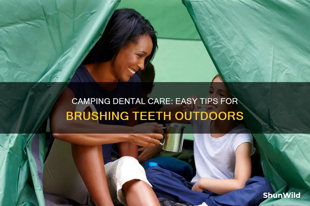 how to brush teeth camping