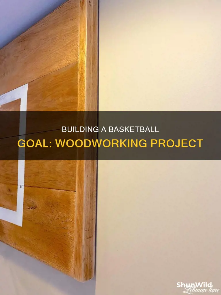 how to build a basketball goal out of wood