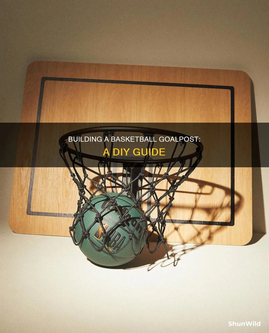 how to build a basketball goal post