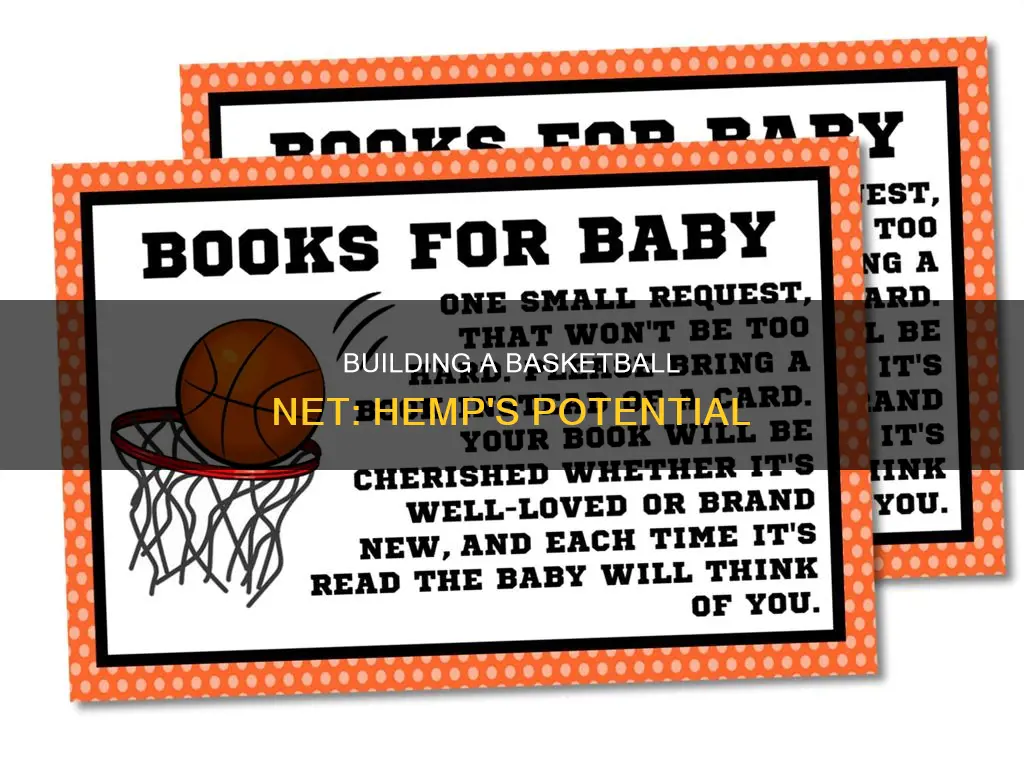 how to build a basketball net from hemp