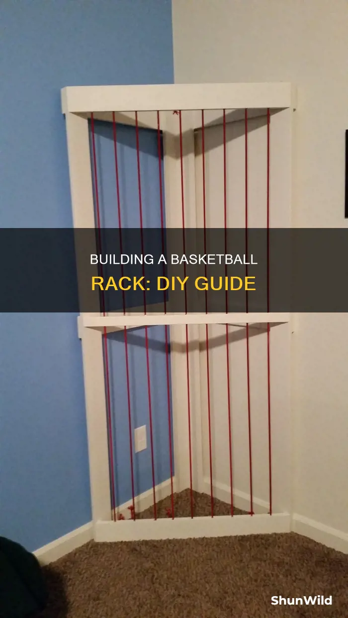 how to build a basketball rack