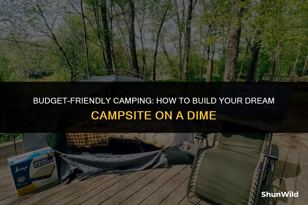 how to build a camp cheap