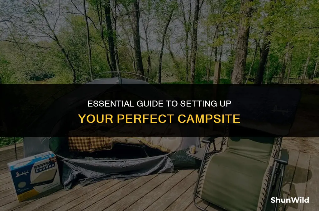 how to build a camp site