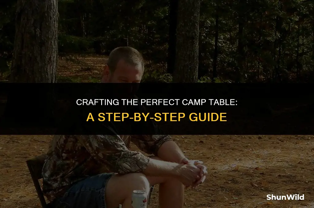 how to build a camp table