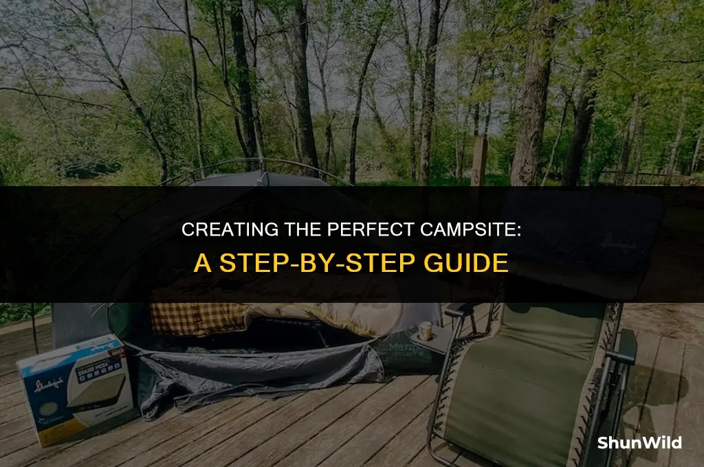 how to build a camping lot