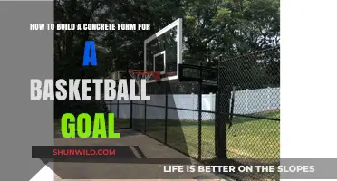 Building a Concrete Form for Basketball Goals