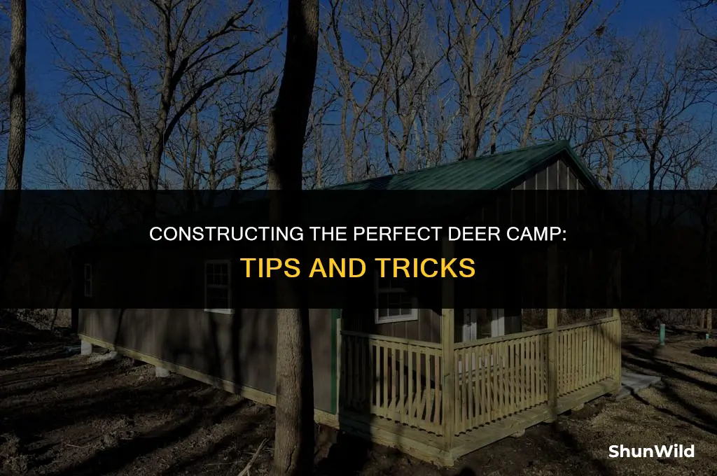 how to build a deer camp