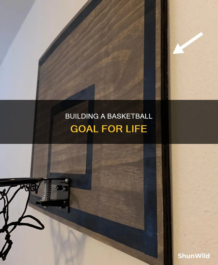 how to build a lifetime basketball goal