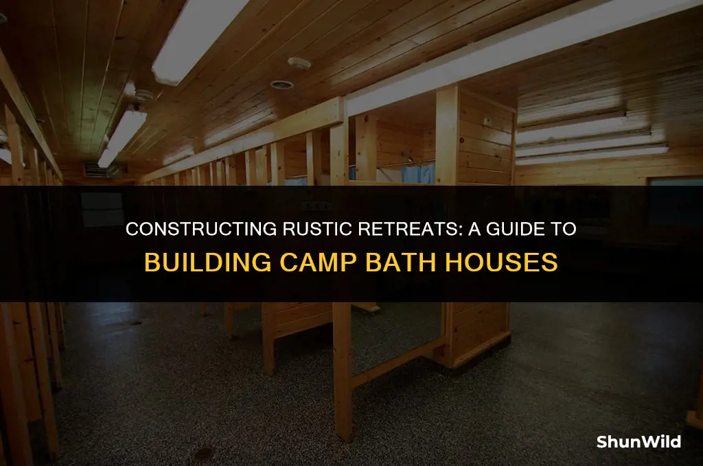 how to build camp bath houses
