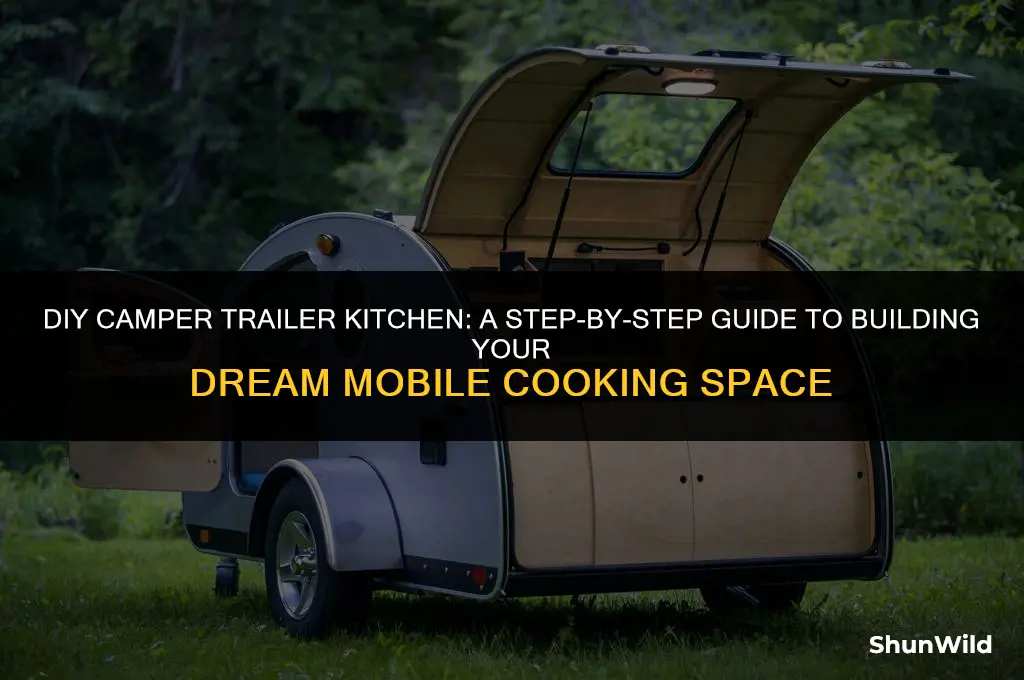 how to build camper trailer kitchen