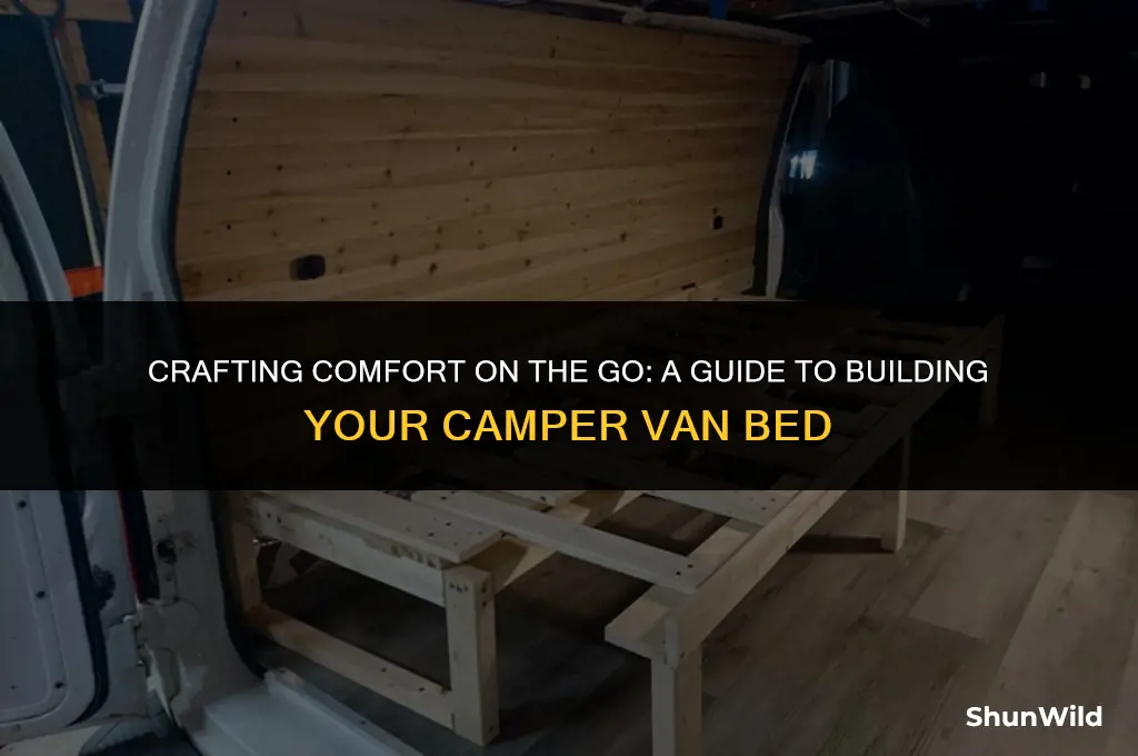 how to build camper van bed