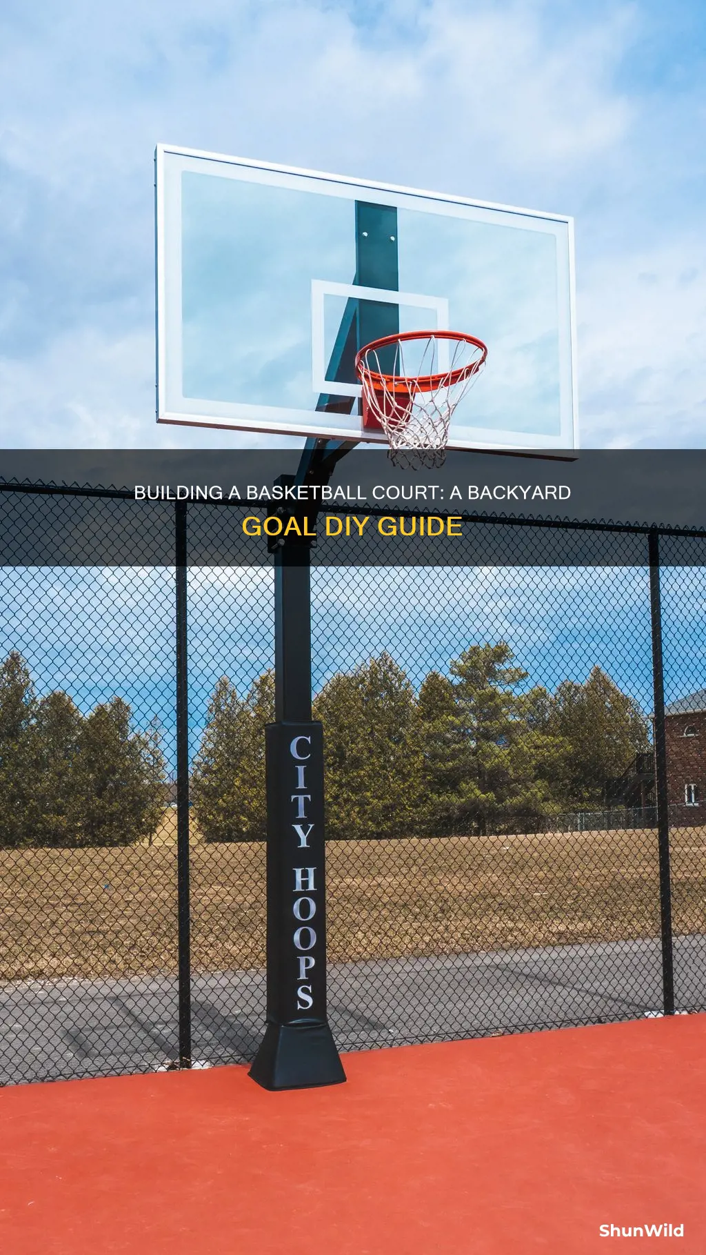 how to build small basketball goal in backyard
