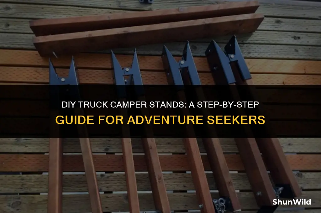 how to build truck camper stands