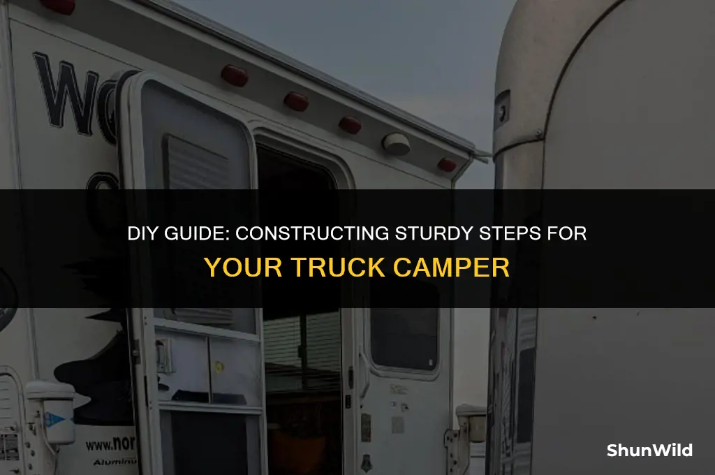how to build truck camper steps