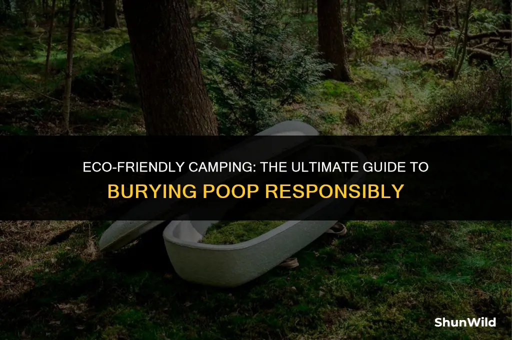 how to bury poop while camping
