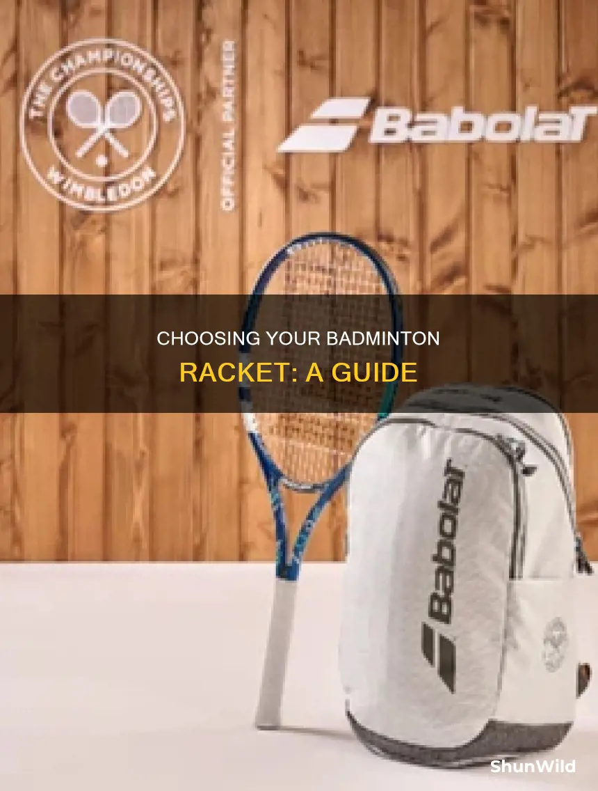 how to buy a badminton racket
