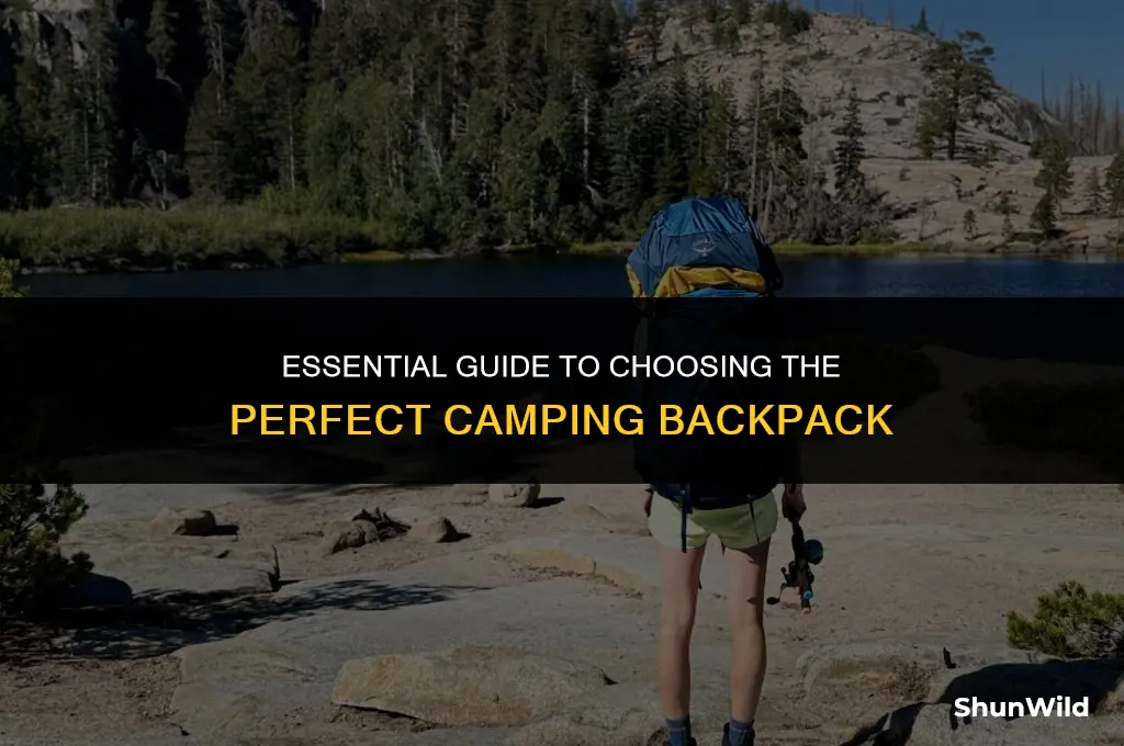 how to buy a camping backpack