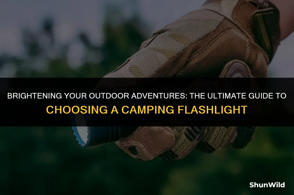 how to buy a camping flashlight