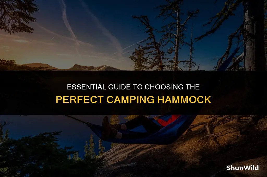 how to buy a camping hammock