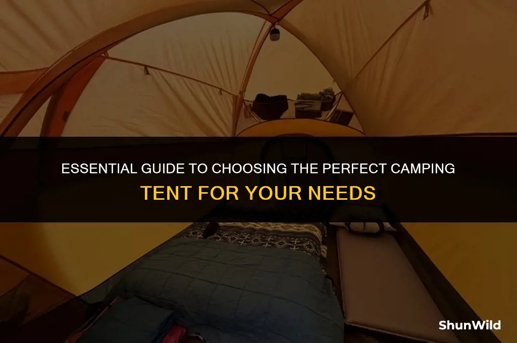 how to buy a camping tent