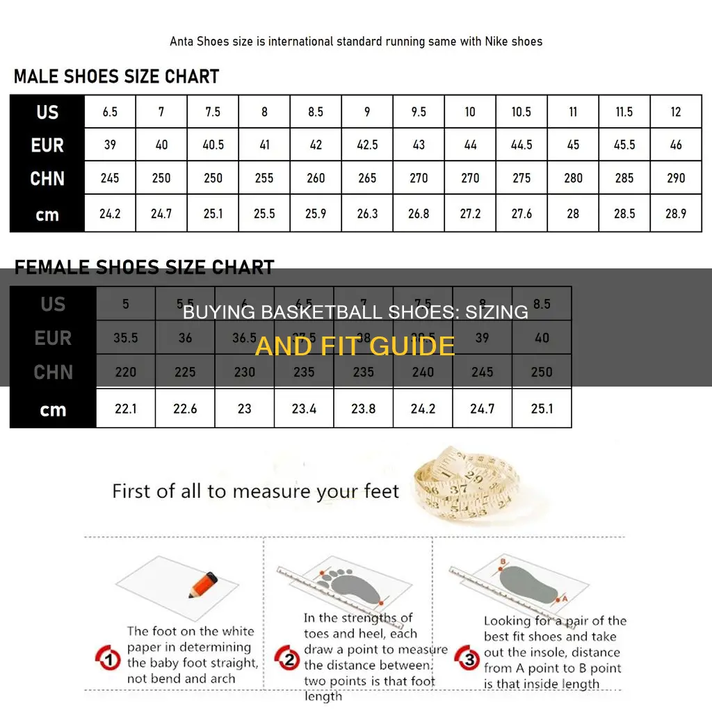 how to buy basketball shoes size