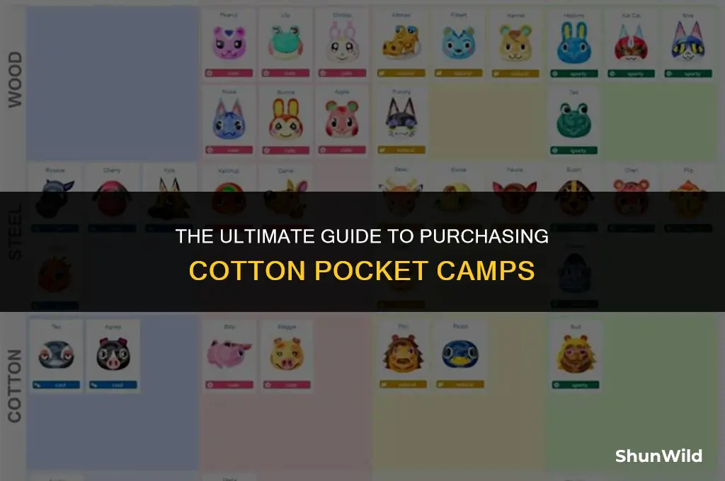 how to buy cotton pocket camp
