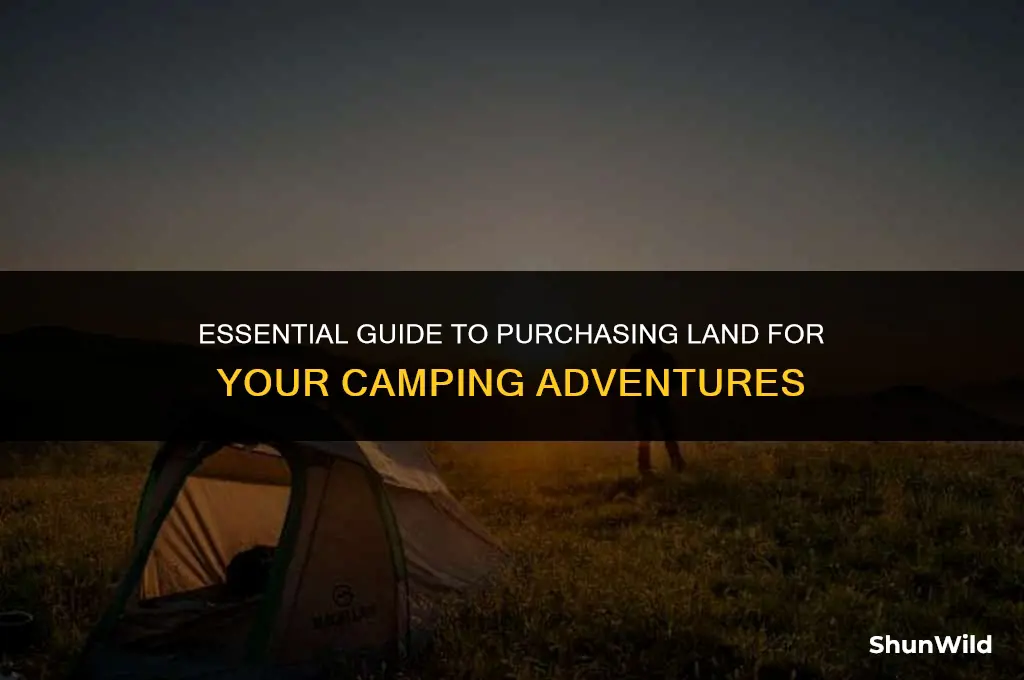 how to buy land for camping
