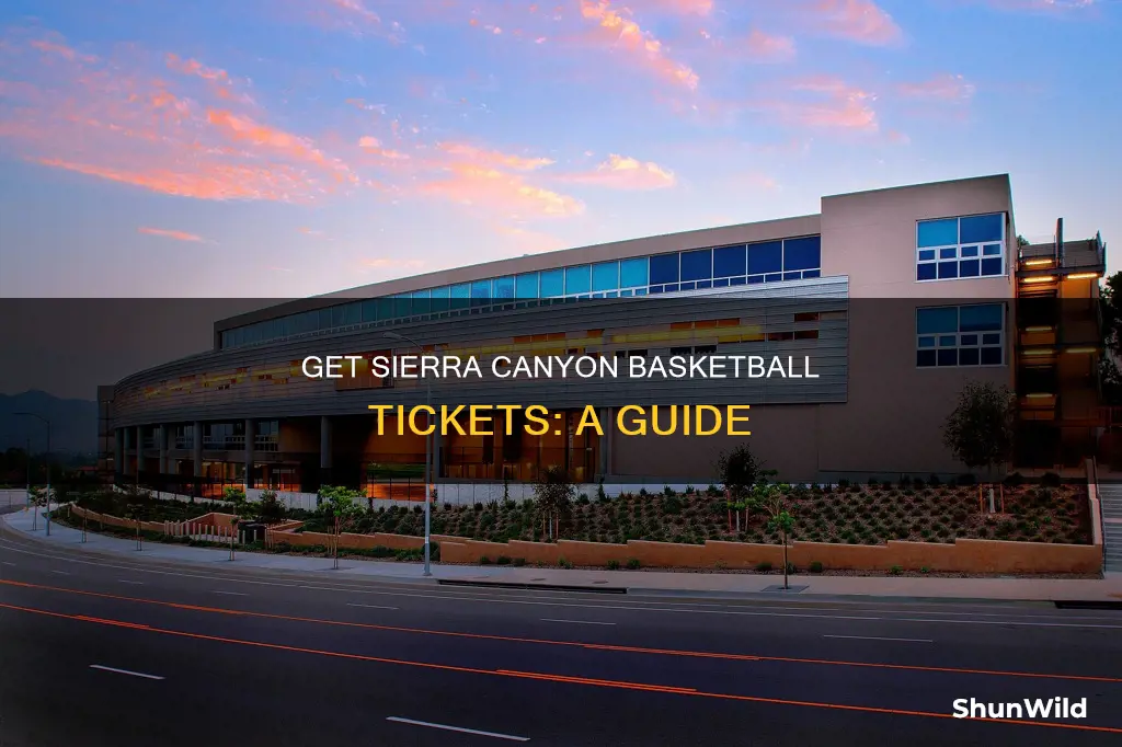 how to buy sierra canyon basketball tickets