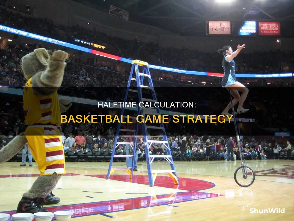 how to calculate halftime in basketball