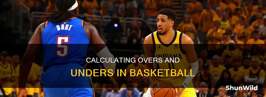 how to calculate over and under in basketball