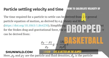 Calculating the Velocity of a Dropped Basketball
