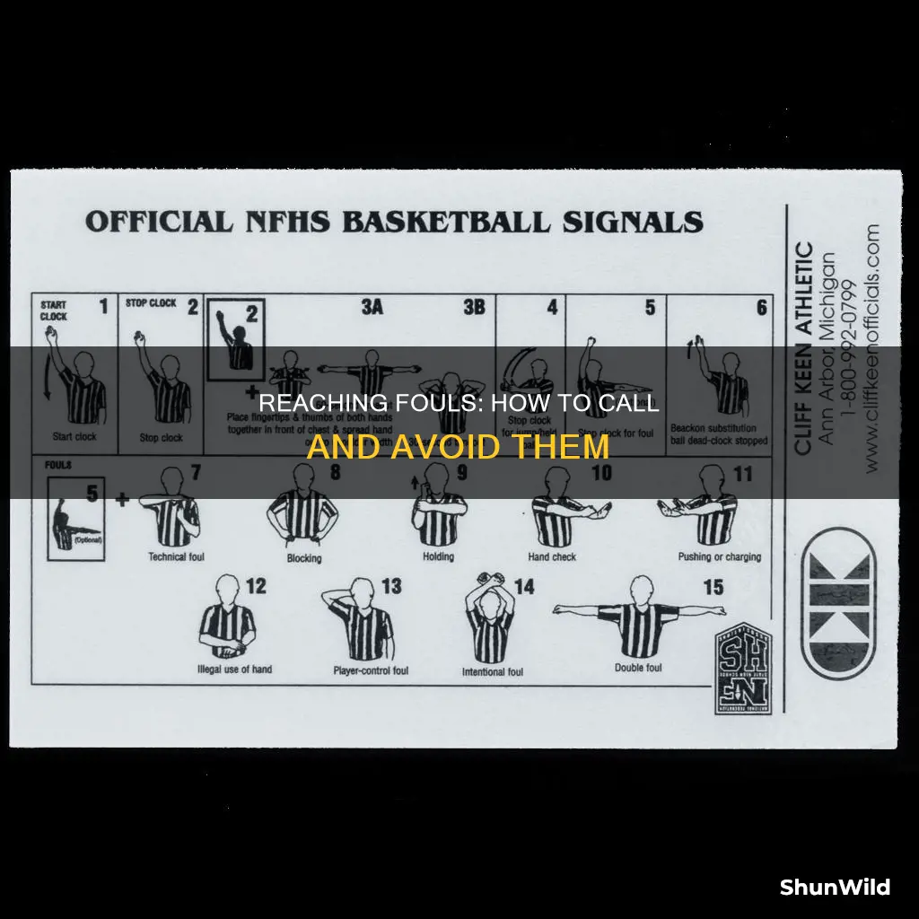 how to call a reaching foul in basketball