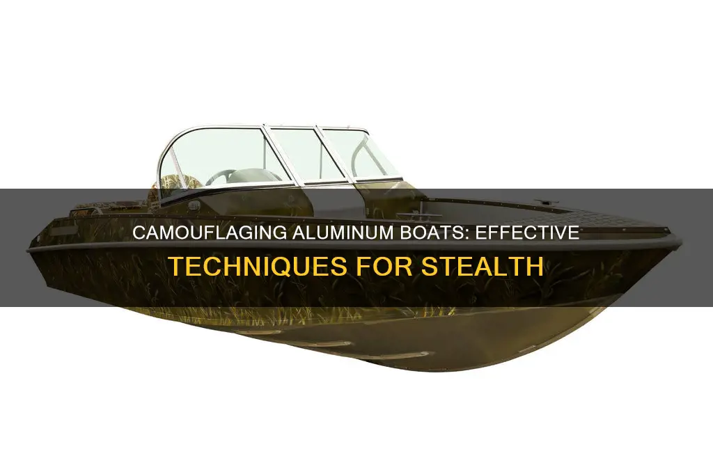 how to camouflage a aluminum boat