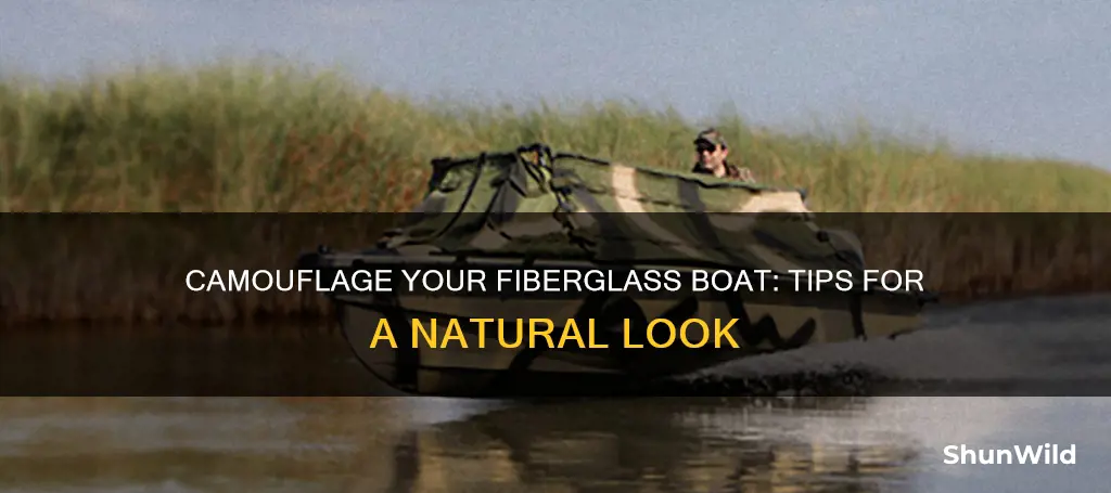 how to camouflage a fiberglass boat