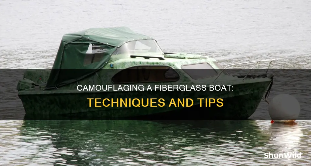 how to camouflage a fiberglass boat