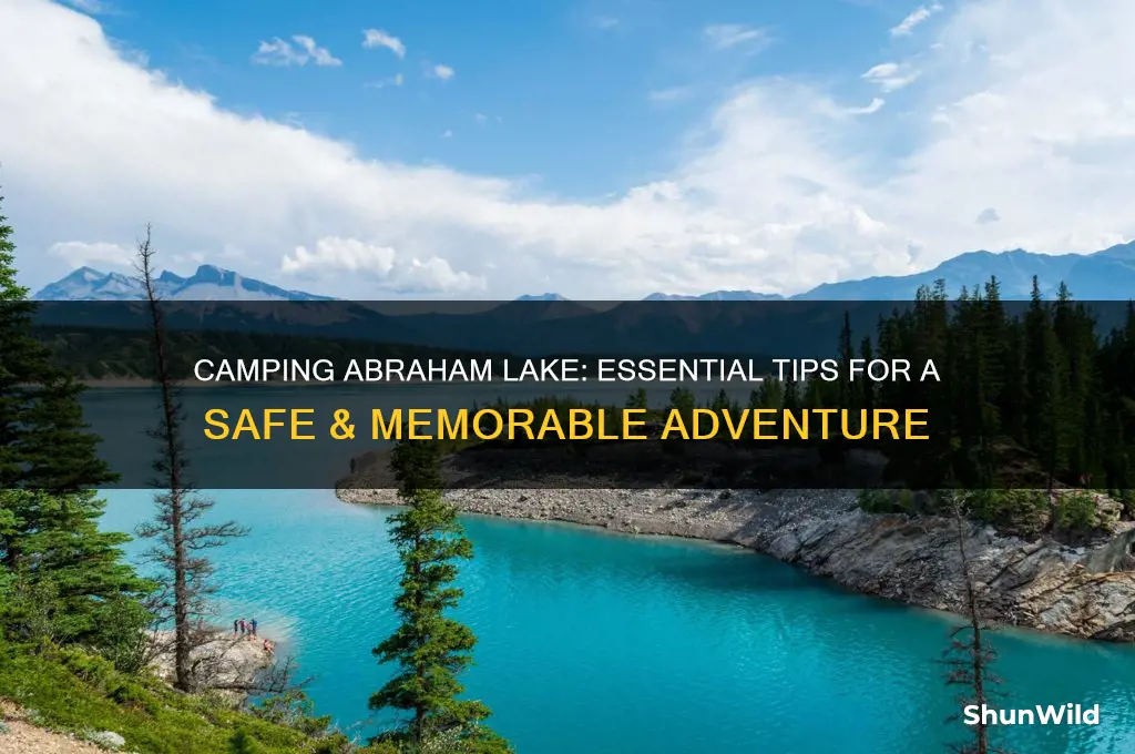 how to camp abraham lake
