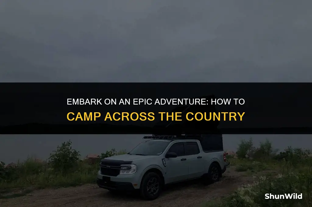 how to camp across the country