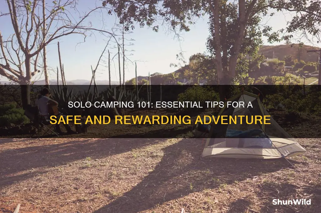how to camp alone