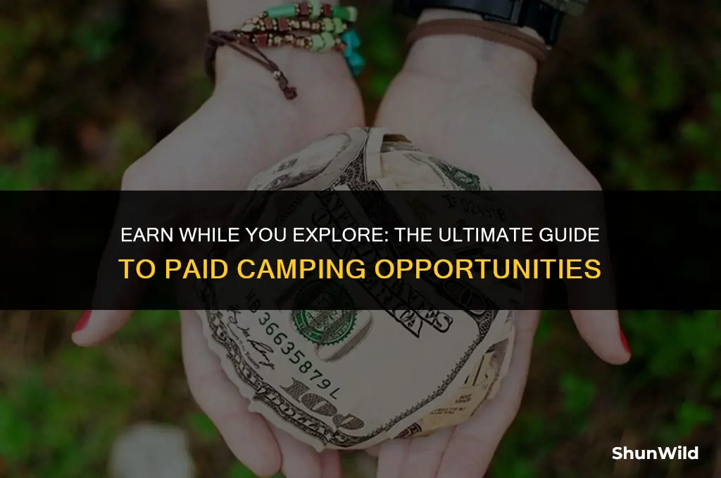 how to camp and get paid