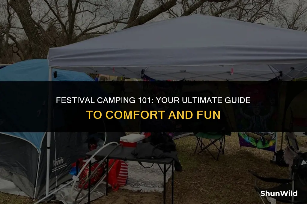 how to camp at a festival