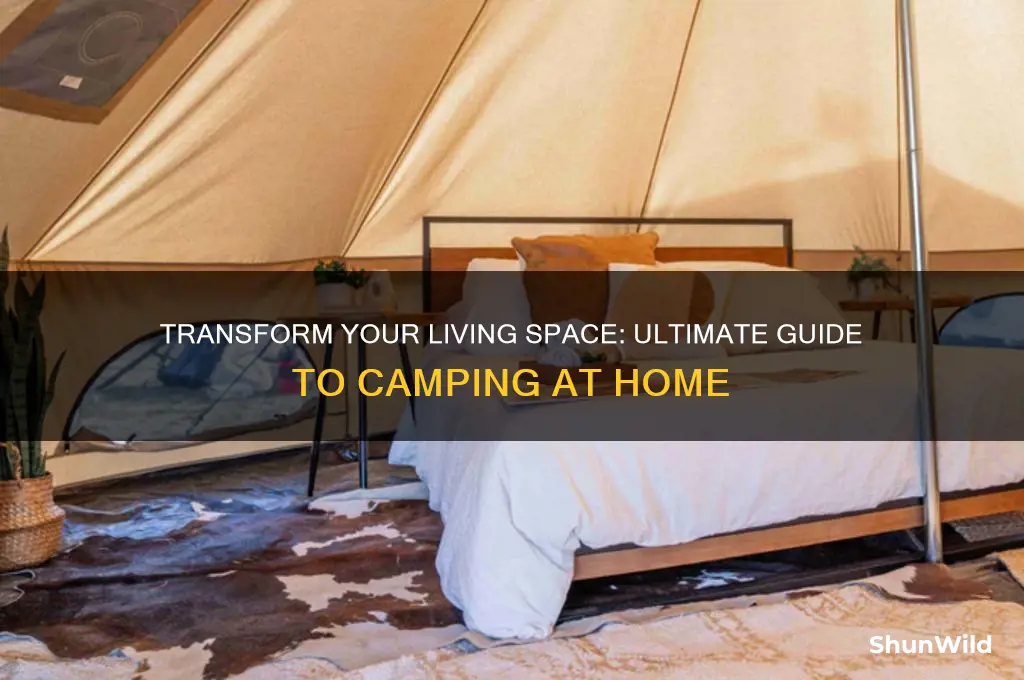 how to camp at home