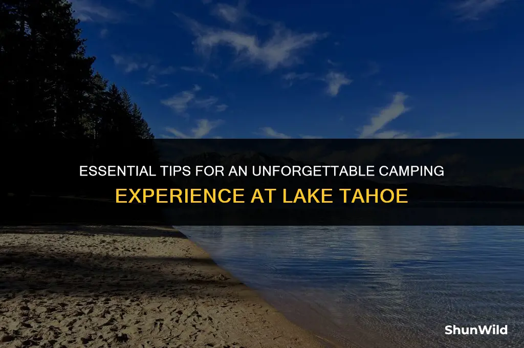 how to camp at lake tahoe