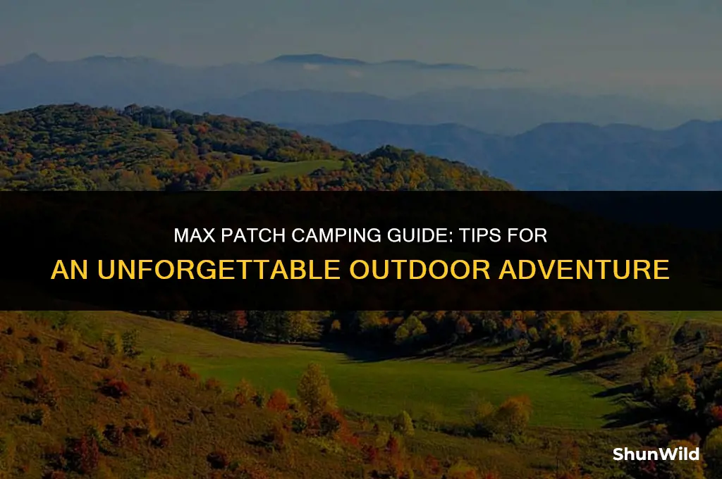how to camp at max patch