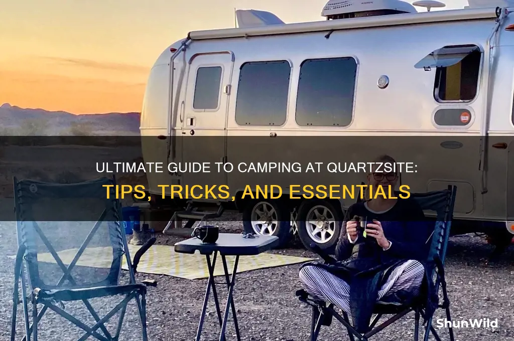 how to camp at quartzsite